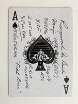 WWII Raymond M. Bank Signed Playing Card - £39.96 GBP