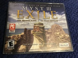 Myst III Exile Windows Macintosh CD ROM Video Game 2001 Ubisoft - $8.91