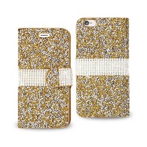 [Pack Of 2] Reiko Iphone 6 Diamond Rhinestone Wallet Case In Gold - £19.10 GBP