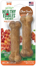 [Pack of 4] Nylabone Healthy Edibles Chews Bacon Petite 2 count - £26.93 GBP