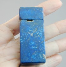 Gorgeous Estate Hand Carved Genuine Lapis Lazuli Lighter - £176.99 GBP