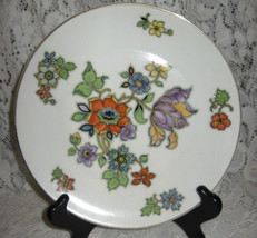  Z.S. &amp; C Porcelain Plate-Floral with Gold-Germany - £9.46 GBP