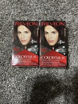 Revlon ColorSilk Hair Color 20 Brown Black (Pack of 2) - £13.24 GBP