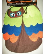 Dog Owl Feathers Halloween Pet Costume Bird Brown Hat Size Medium 14&quot; - 15&quot; - £16.58 GBP