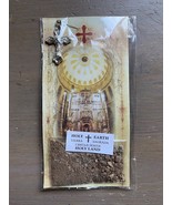 Original Jerusalem Cross Earth Olive Leaf Holyland Israel Gift Holy Land - $10.40 CAD