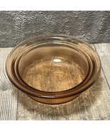 Vintage Corning Ware Visions Amber 24 Oz V-30-B Ribbed Casserole Dish No... - $9.49