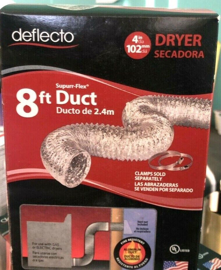 Primary image for DEFLECTO-8'duct/4"dia - Dryer Duct - Gas/Electric Dryer Duct