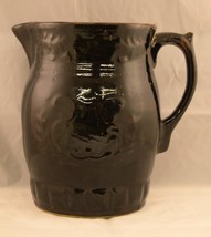 Antique Victorian Brown Glazed Stoneware Pitcher - £38.48 GBP