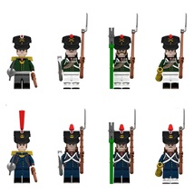 8pcs Napoleonic Wars French Artillery and Russian Artillery Soldiers Minifigures - £17.57 GBP