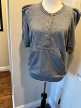 Marc by Marc Jacobs Gray French Terry Top SZ L EUC - $58.41