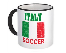 Italy : Gift Mug Distressed Flag Soccer Football Team Italian Country - £12.68 GBP