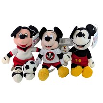 Mickey Mouse Mini Bean Bag Plush Lot Classic Soccer Club Shirt NWT Disney Store - £17.39 GBP