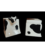 Dept 56 Cow Now Holstein Sugar and Creamer Set Japan VTG 1970s-80s Disco... - $61.17