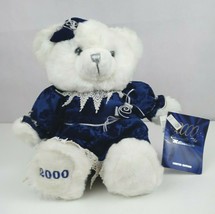 Vtg 2000 Dan Dee Millennium Keepsake White Girl Bear 17&quot; Plush In Blue D... - £11.06 GBP