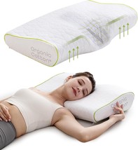 Adjustable Contour Memory Foam Pillow Standard Size Orthopedic Neck Support NEW - £30.43 GBP