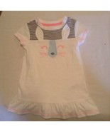 Easter Size 2T Cat &amp; Jack dress rabbit face ruffles white t shirt Girls - $14.00