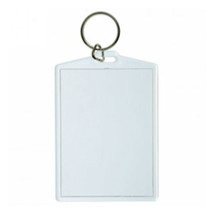 Kevron Large Clear Oblong Acrylic Key Tags (96x65mm) - £23.11 GBP
