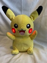 Pokemon Power Action Pikachu Talks &amp; Cheeks Light Up - Works great Plush Toy - £12.38 GBP