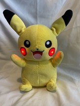 Pokemon Power Action Pikachu Talks &amp; Cheeks Light Up - Works great Plush... - $15.81