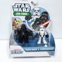 Playskool Heroes Star Wars Jedi Force Darth Vader &amp; Stormtrooper 2 Pack NEW - £23.29 GBP