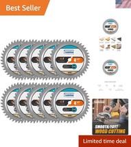 10-Pack 4-1/2 Inch 40T Circular Saw Blades - Tungsten Carbide Precision ... - $708.69 MXN