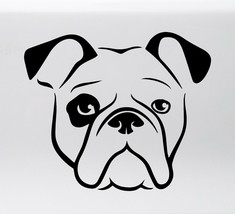 BULLDOG HEAD Vinyl Sticker -V1- English American Bully Dog Puppy - Die Cut Decal - £3.96 GBP+