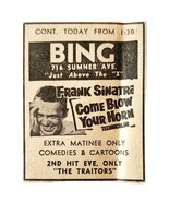 1963 Bing Drive In Sinatra Come Blow Your Horn Movie Advertisement Film F6F - $27.41 CAD