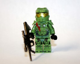 Halo Spartan Soldier Master Chief Video Game Building Minifigure Bricks US - £6.97 GBP