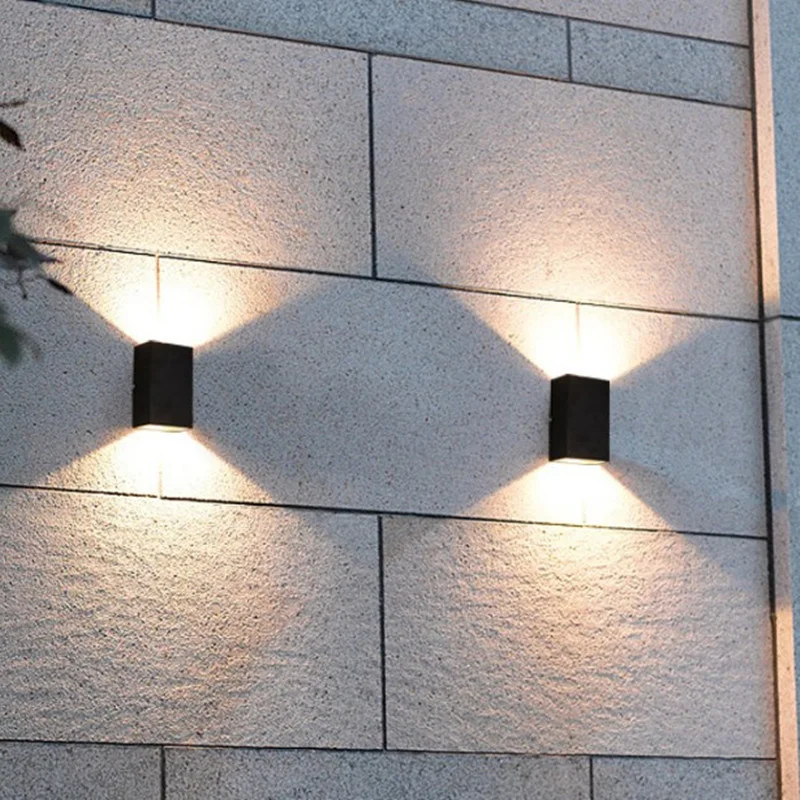 Modern Outdoor Wall Lamps 10W LED Light Sconces IP65 Aluminum Lighting Fixture C - £166.72 GBP