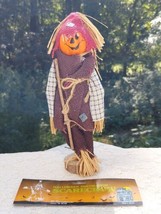 Vintage Halloween Scarecrow Figurine 12 Inches Tall Decoration FREE SHIPPING - £14.93 GBP