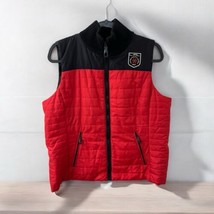 Vintage Polo Ralph Lauren SIZE XL Snow Puffer Vest Red Black Zip Pockets - $41.58