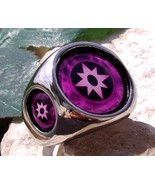 GREEN LANTERN SYMBOL VIOLET STAR SAPPHIRE RING DC COMICS LOVE HERO [ N52... - $67.01 CAD
