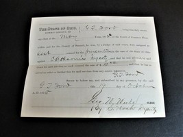 In the Court of Common Pleas, Service  Bill-Signed Document, October 187... - £15.10 GBP