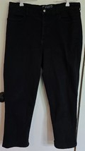 Womens Plus 16W NYDJ for Nordstrom Black Denim Straight Jeans - $18.81