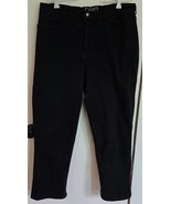 Womens Plus 16W NYDJ for Nordstrom Black Denim Straight Jeans - $18.81