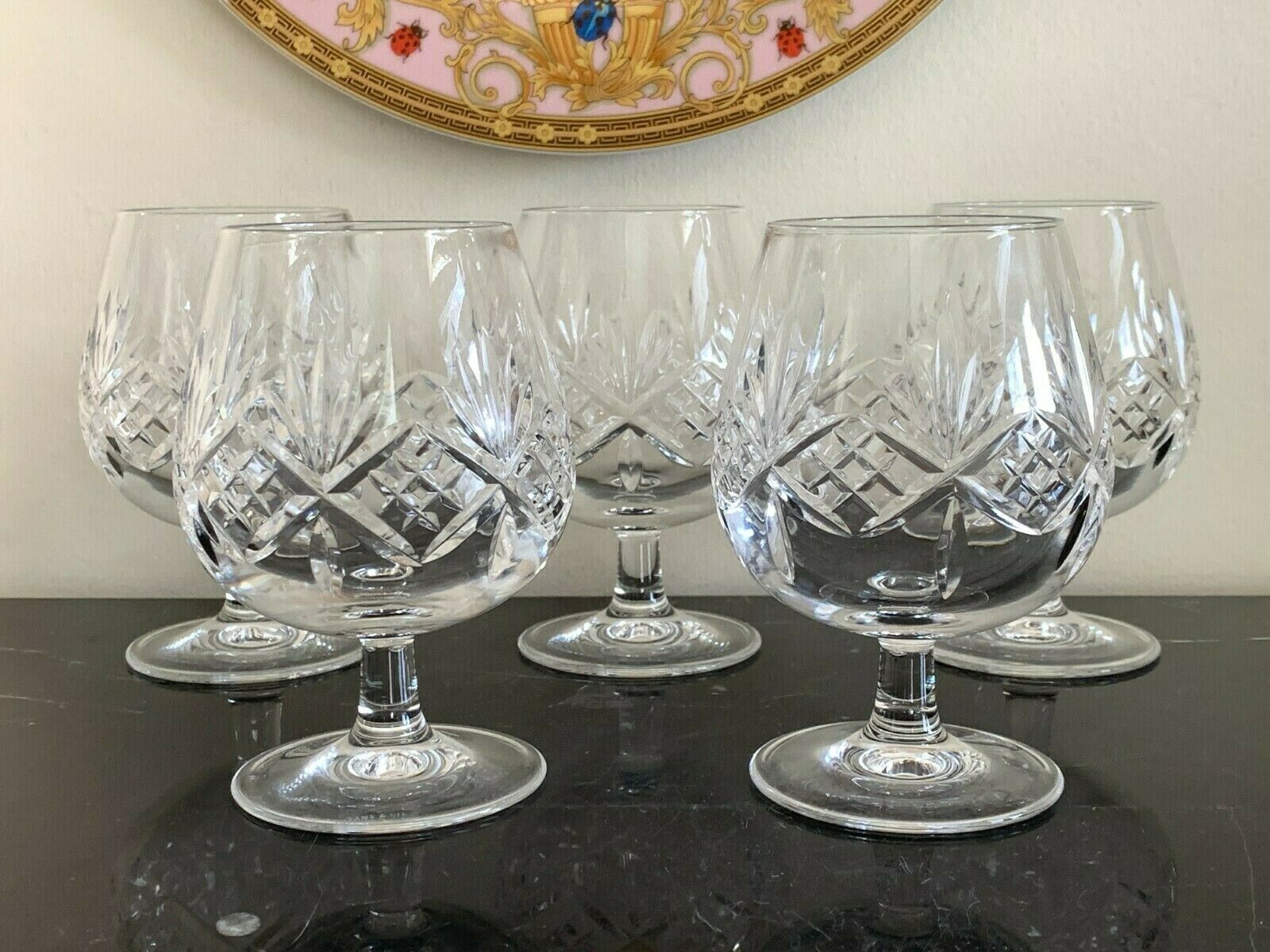 Tiffany & Co Newport Crystal Brandy Snifters Set of 5