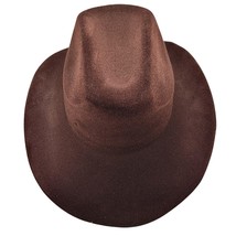 Brown Felt Cowgirl Hat Sheriff Cowboy Old West Country Rancher Farm H442... - £10.27 GBP