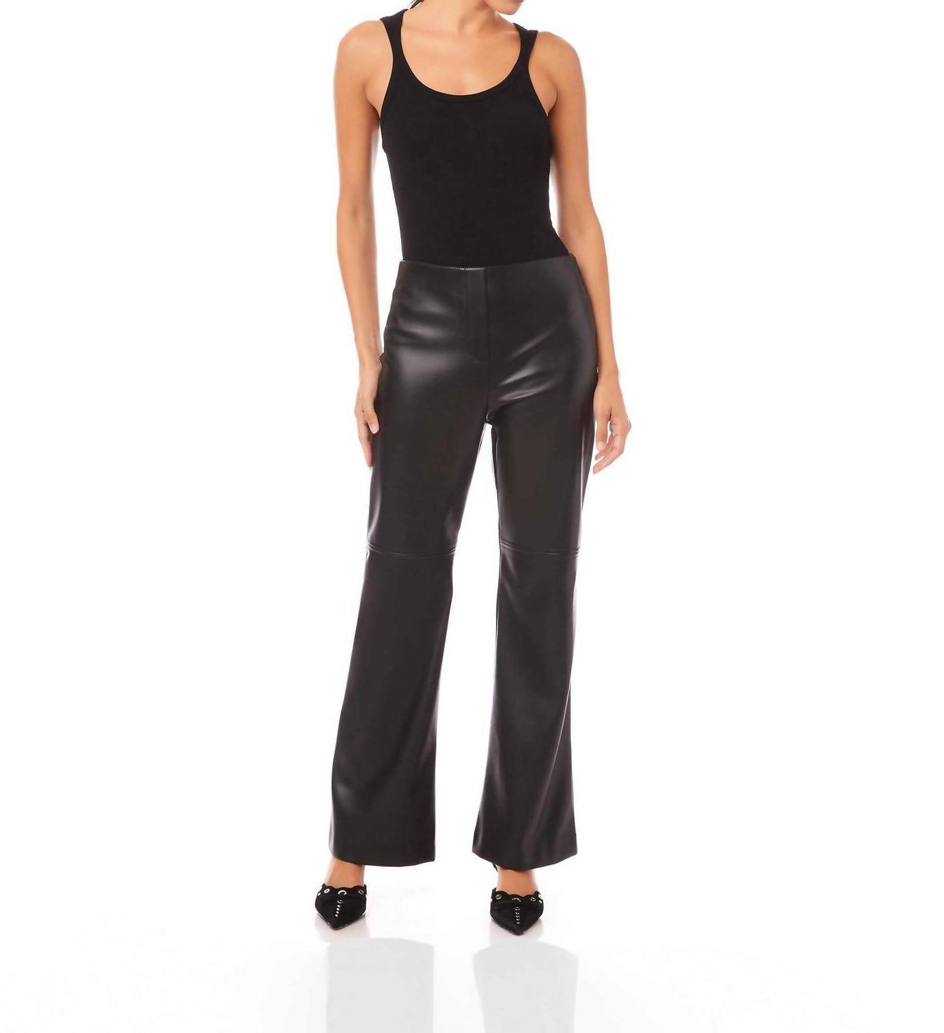 Fifteen Twenty Finley Faux Leather Wide-Leg Pants Size M - $111.87