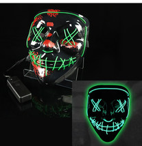 Glowing Mask LED Mask Halloween Clown Funny Bundy - £15.74 GBP+