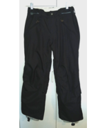 E408 TURBINE LADIES BLACK SNOWBOARD PANTS-S-GENTLY WORN-NICE - $17.99