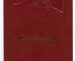 Cafe Sarenata Menus and Wine List 1990&#39;s California Serenata - $27.72