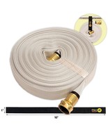 FIRE HOSE, 3/4IN.X50 FT., White, 250 PSI with Quick-Strap Cord Wrap - £58.68 GBP