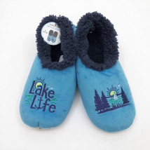 Snoozies Men&#39;s Slippers Lake Life Large 11/12 Blue - $14.84
