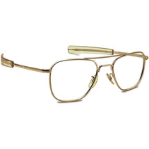 American Optical Vintage Sunglasses Frame Only 5 1/2 Gold Pilot Metal US... - £141.63 GBP