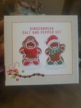 Salt And Pepper Shakers, &quot;Christmas Gingerbread”, NEW - £12.76 GBP