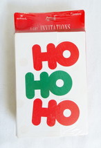 Hallmark Holiday Christmas Party Invitations Ho Ho Ho 2 Sets of 8 New - £13.55 GBP