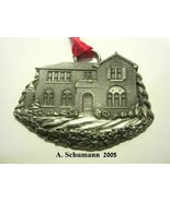 Christmas Ornament Pewter 2005 MGIC Limited Edition A. Schumann 1940s House - $9.99