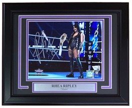 Rhea Ripley Signed Framed 8x10 WWE Photo Fanatics - £108.57 GBP