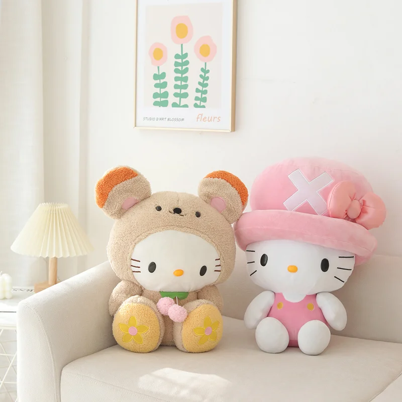 Trendy &amp; Collectible! - Soft Sanrio Plush Doll - 2pcs Kitty doll #1 - Limited... - $39.45