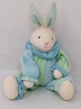 Vintage Russ Terry Cloth Bunny Rabbit Plush Stuffed Animal Baby Lovely 90s 1990s - $24.74